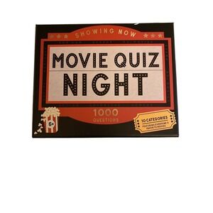 Movie Quiz Night Trivia Game For Adults & Kids 10 Categories 1000 Questions With